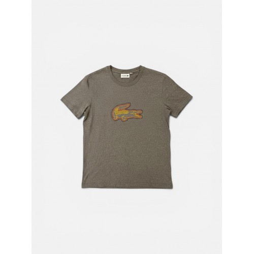 Lacoste Γκρι Κοντομάνικο Μπλουζάκι